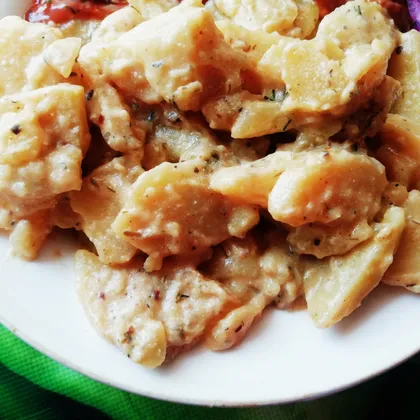 Картофель в сливках