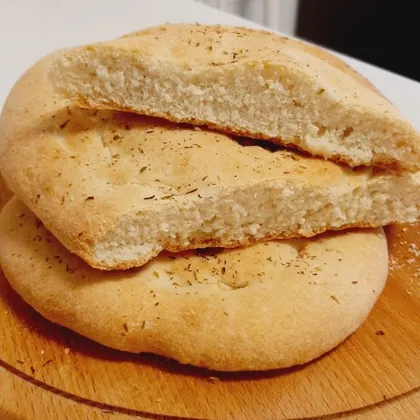 Хлебная лепешка в духовке