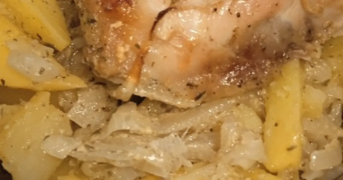 Курица с гречкой в духовке