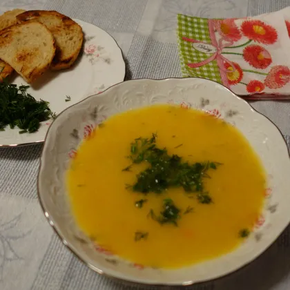 Суп-пюре овощной с огуречным рассолом