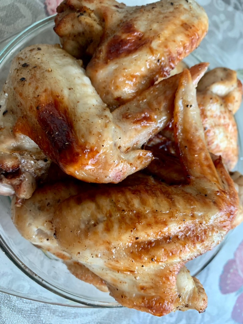 Жареные куриные крылышки с горчицей и мёдом