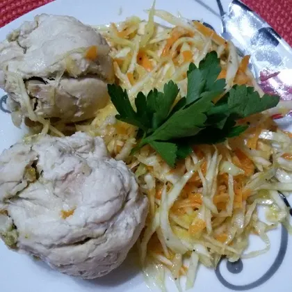 Колобки из куриной грудки с начинкой