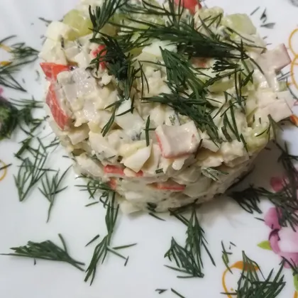 Сырно-крабовый салат
