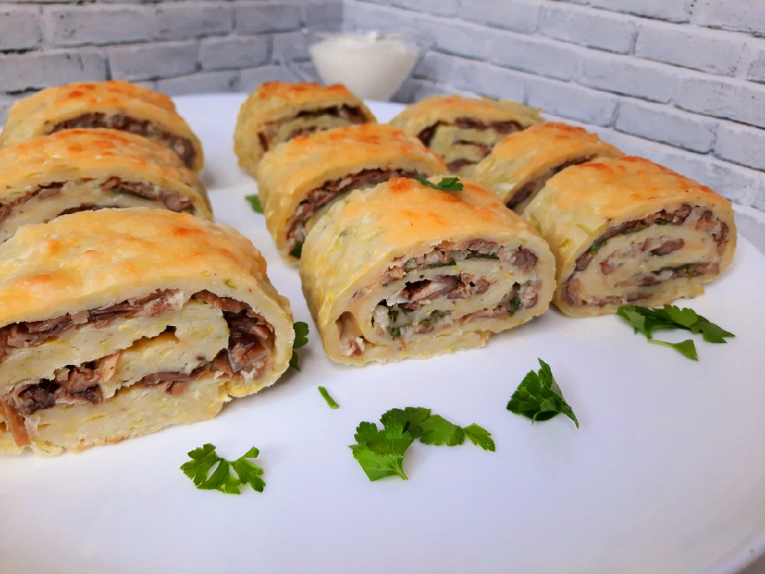 Кабачковый пп рулет ✅