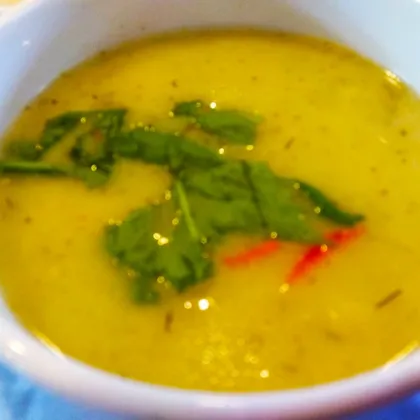 Крем - суп из брокколи на курином бульоне