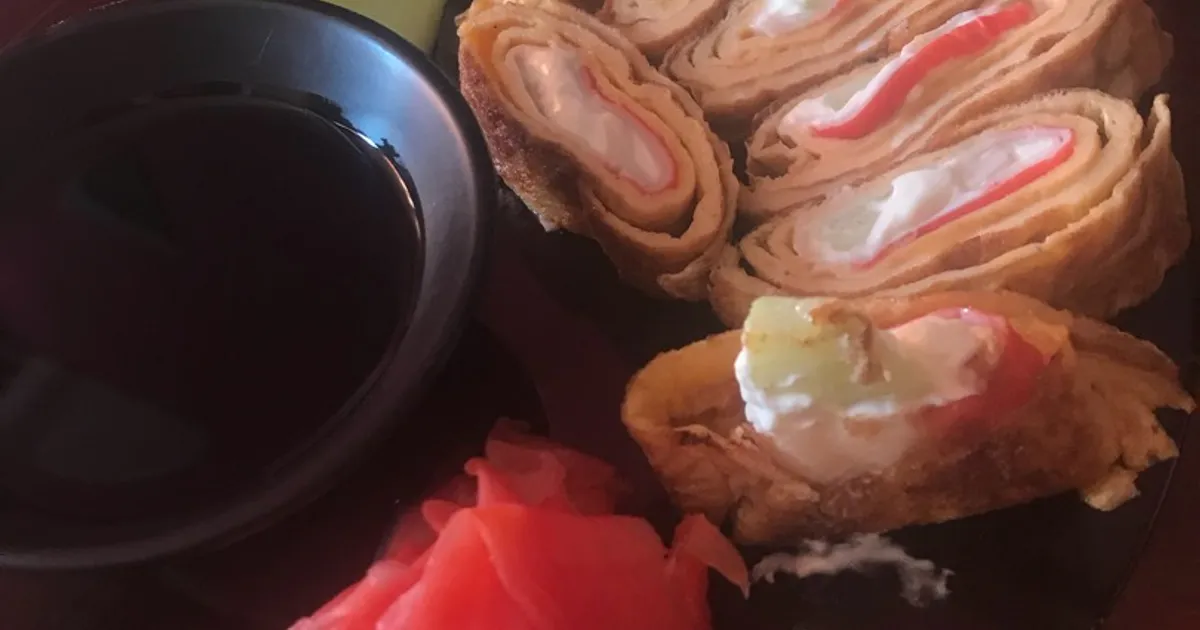 Роллы из японского омлета тамаго-яки #чемпионатмира #япония рецепт с ...