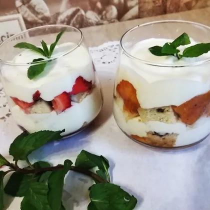 Творожный десерт с летними ягодами