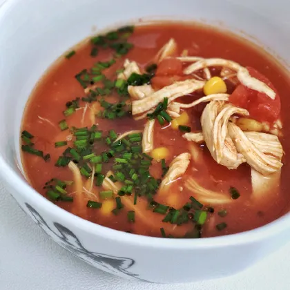 Томатный суп в мексиканском стиле