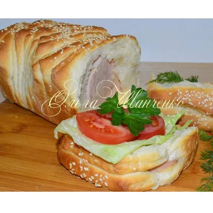 Хлеб - бутерброд гармошка