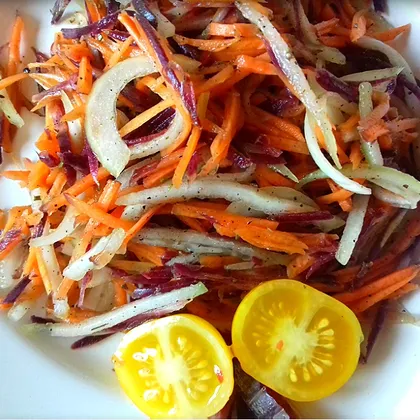 Салат из трех морковок