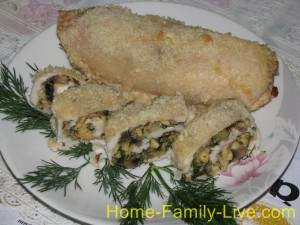 Рулет из куриной грудки