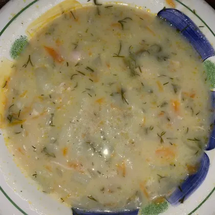 Куриный сырный суп