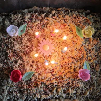 Тёртый пирог ко дню рождения