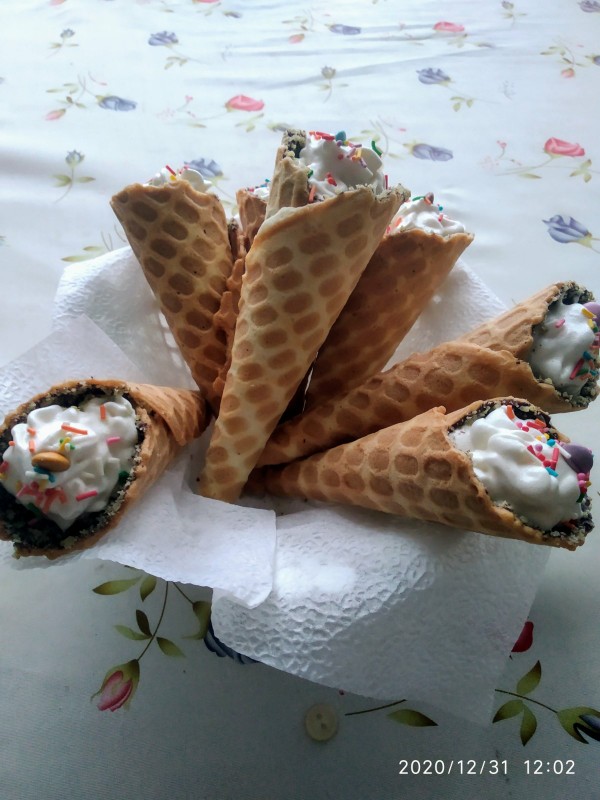 Трубочки с зефиром