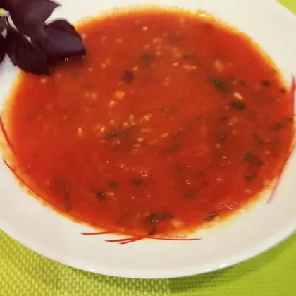 Горячий суп-пюре  из томатов