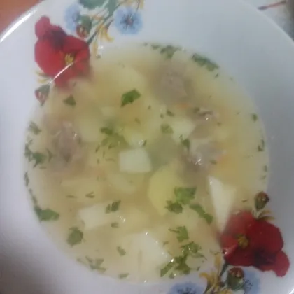 Суп гороховый из баранины