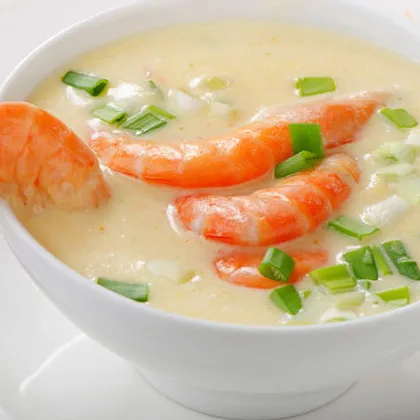 Такако. Картофельный крем суп с креветками #чемпионатмира #бразилия