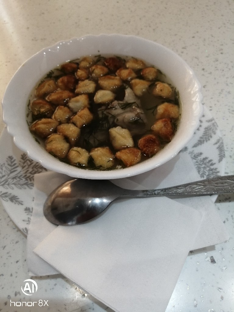 Суп бульончик куриный с мандалами 