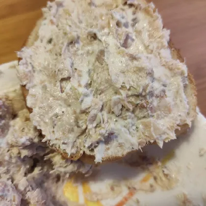 Намазка на бутерброды из творожного сыра и горбуши