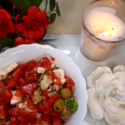 Салат греческий с брынзой рецепт классический