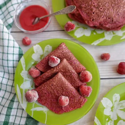 Клубничные блины 🥞🍓