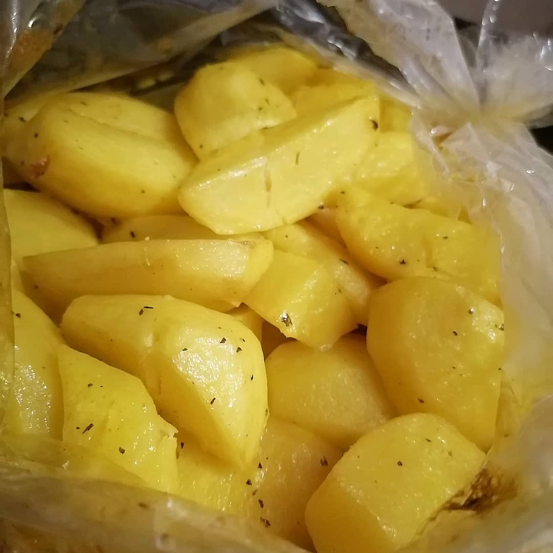 Картошечка🥔постная в рукаве
