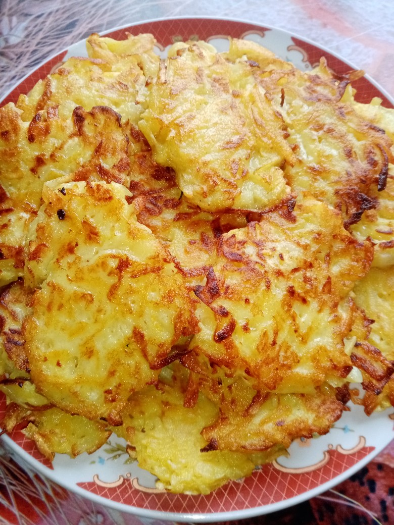 Кабачково-картофельные оладьи