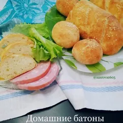 Домашние батоны и булочки