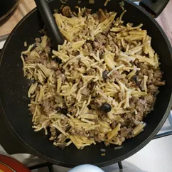 Лапша по-флотски с шампиньонами 🍝