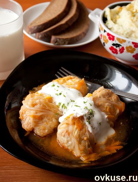 Голубцы из курицы и пекинской капусты