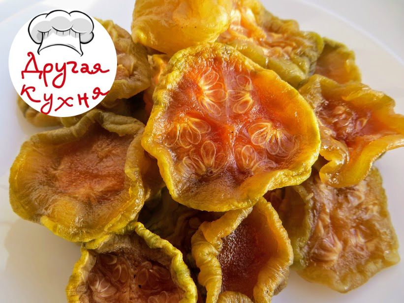 Вяленые кабачки со вкусом дыни
