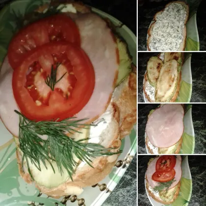 Бутерброд с кабачком 😜