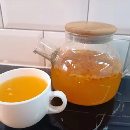 Чай с облепихой, медом, лимоном и имбирем