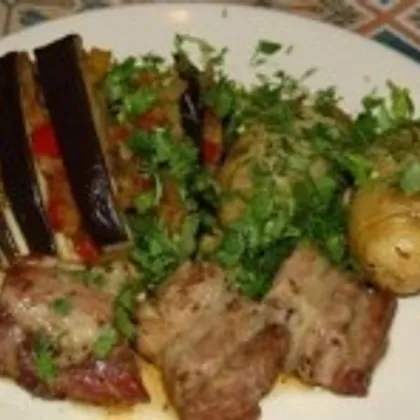 «Бабай байылды» - мясо с баклажанами и овощами по-турецки