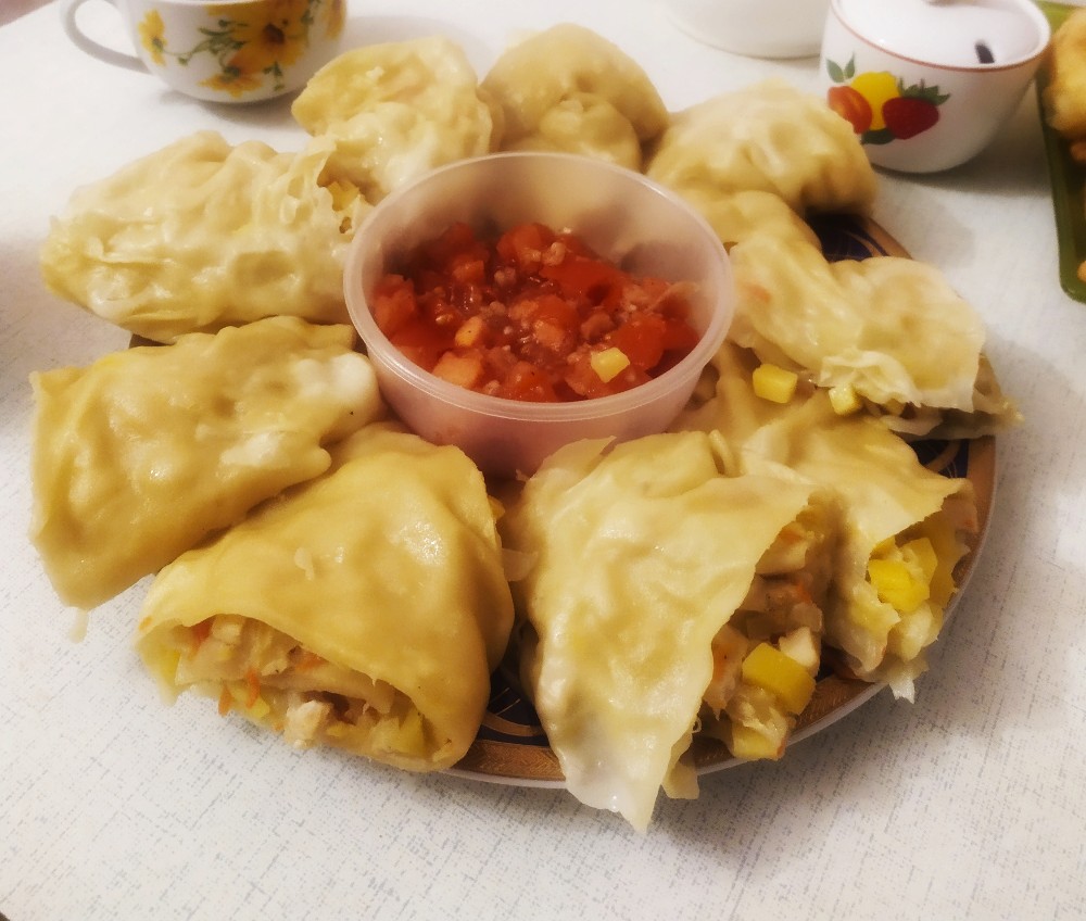 Ханум с курицей и овощами