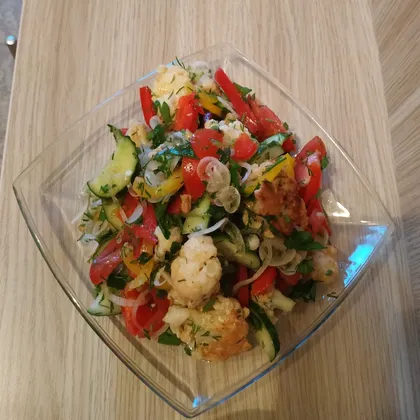 Салат со цветной капустой в кляре
