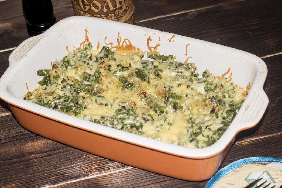 Запеканка из стручковой фасоли