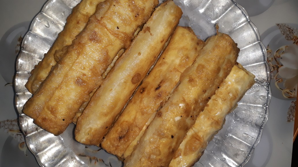 Трубочки из лаваша с картофельным пюре