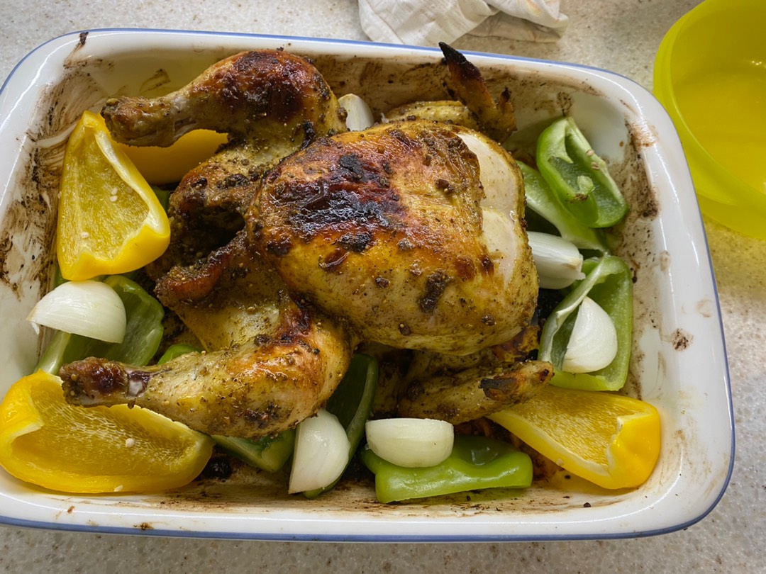 Запеченная курица с овощами, пошаговый рецепт на ккал, фото, ингредиенты - Simona