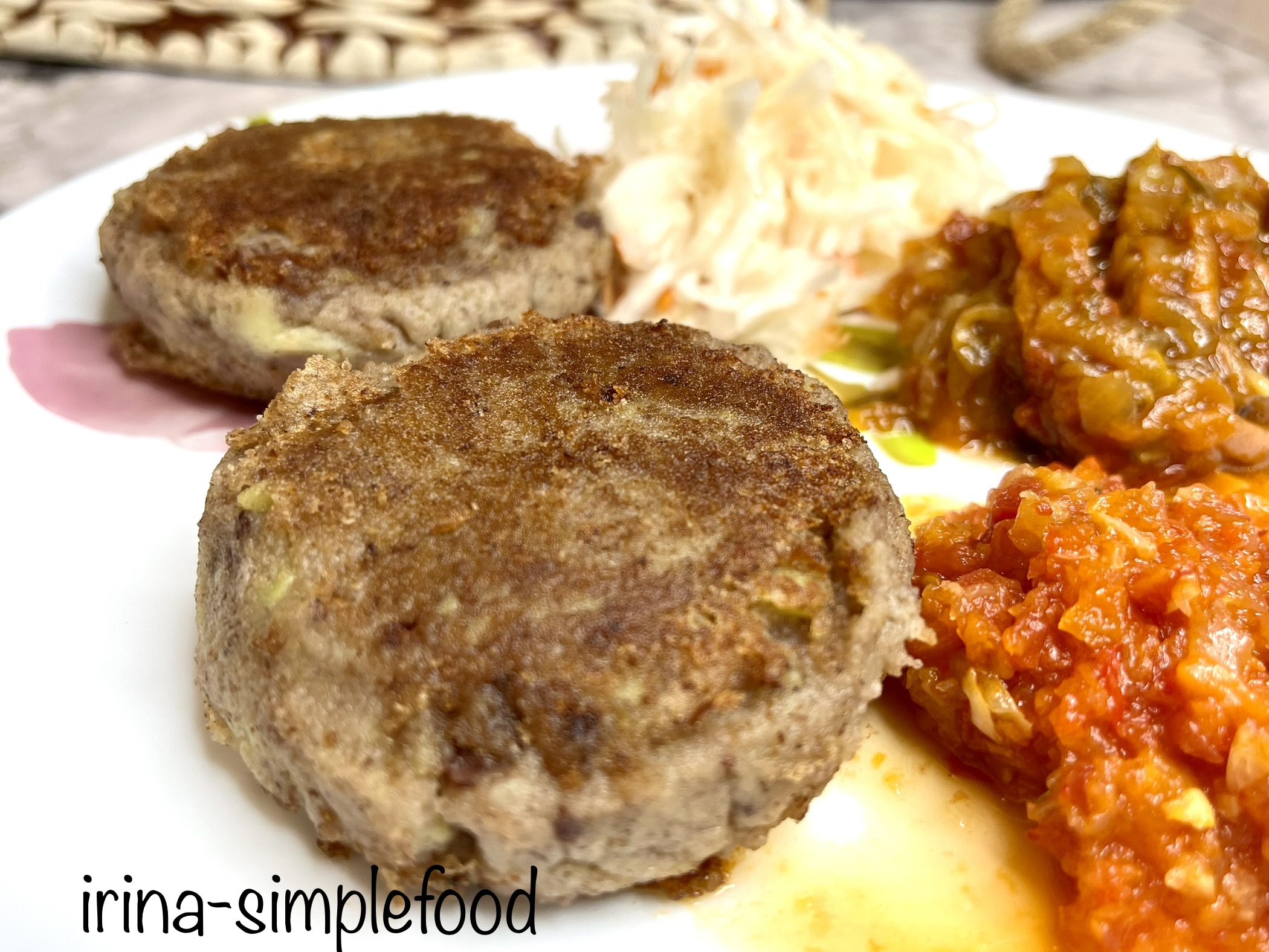 Котлетки из картофеля и фасоли постные