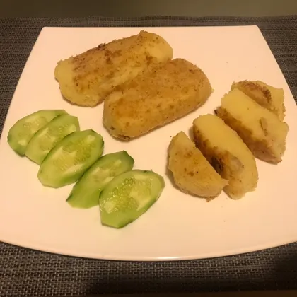 Картофельные зразы с шампиньонами и луком