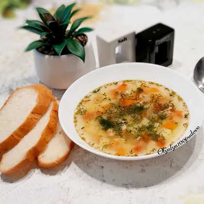 Суп из консервированной горбуши и кускуса