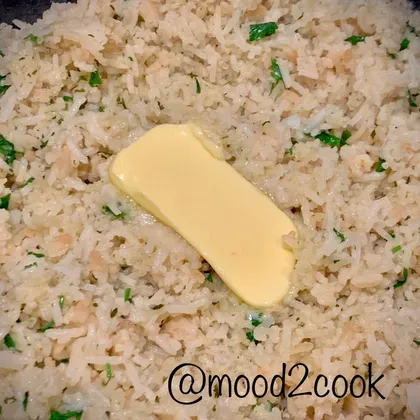 Сливочного-чесночный рис