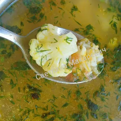 Суп из цветной капусты без мяса