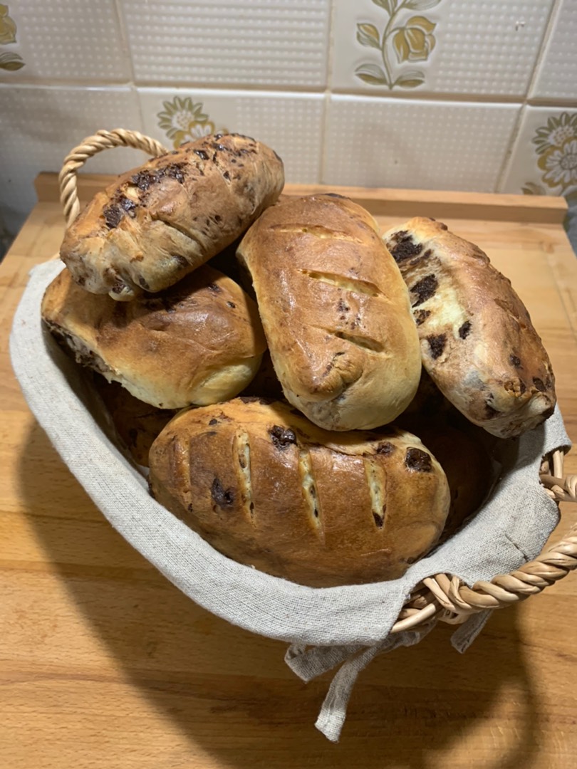 Молочные булочки с шоколадом (Pain au lait aux pépites de chocolat)