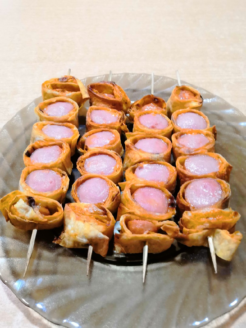 Шашлычки из сосиски