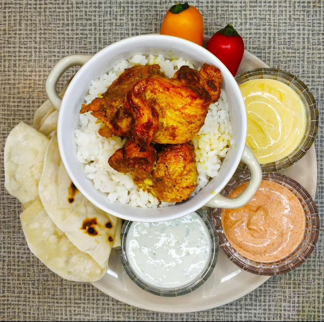 Курица Тандури с лепёшками Чапати