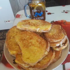 Гренки с кунжутом на завтрак 🍞☕🥛