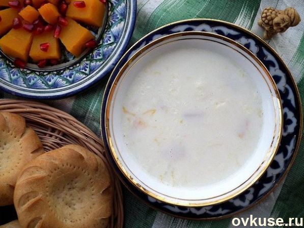 Суп из гречи и тыквы на молоке