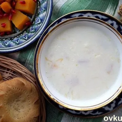Суп из гречи и тыквы на молоке